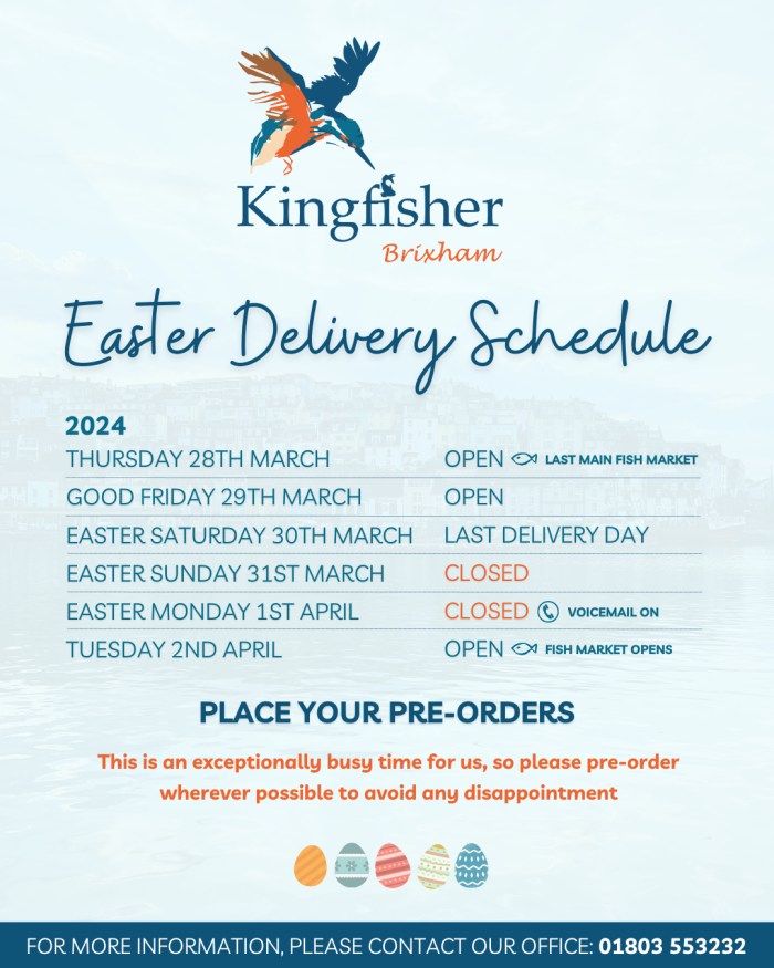 Easter delivery schedule